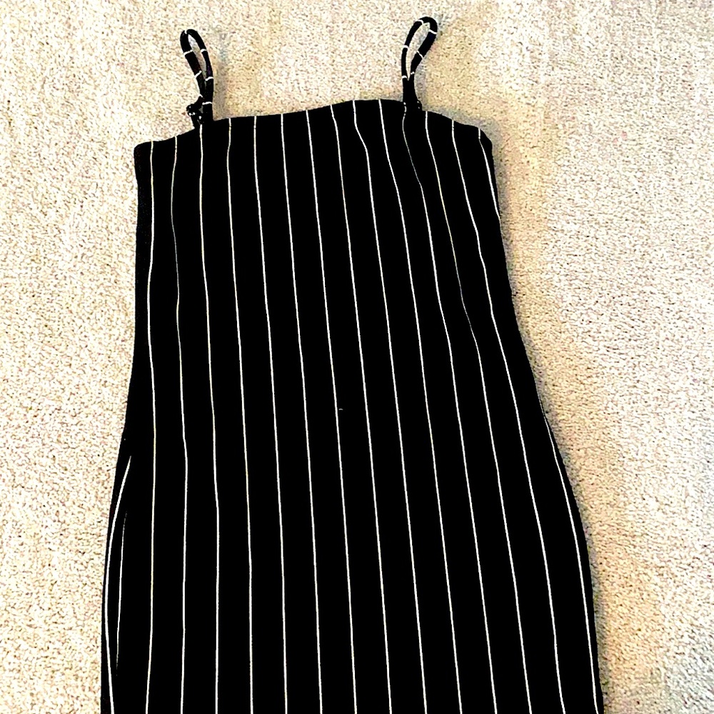 Black and whit striped dress